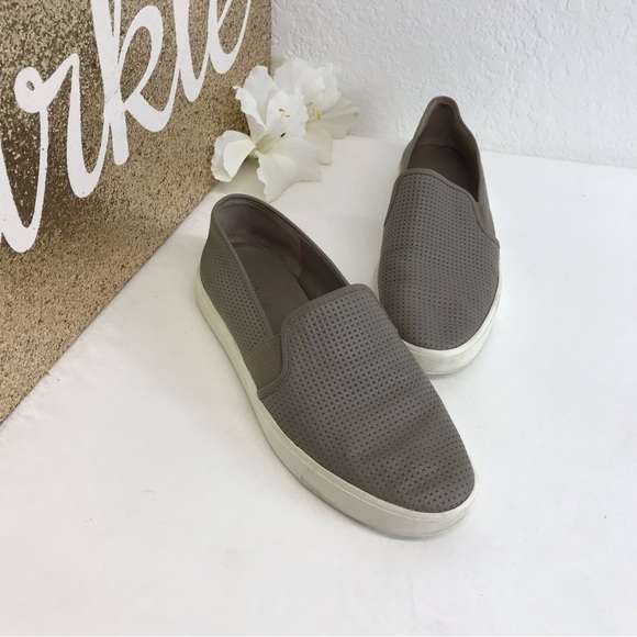 Vince | Blair Perforated Leather Slip on Sneaker Sz 7.5 - Picture 10 of 11